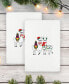 Фото #2 товара Christmas Llamas Embroidered Luxury 100% Turkish Cotton Hand Towels, 2 Piece Set