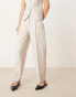 Фото #2 товара Abercrombie & Fitch co-ord high rise ankle grazing tapered trouser in light grey