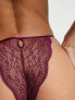 Фото #3 товара Hunkemoller Isabella lace brazilian brief with cutout detail in purple