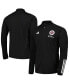 Фото #2 товара Men's Black New England Revolution 2023 On-Field AEROREADY Full-Zip Training Jacket