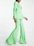 Фото #4 товара ASOS DESIGN Tall jersey suit super flare trousers in summer green