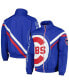 Men's Royal Chicago Cubs Exploded Logo Warm Up Full-Zip Jacket