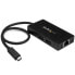Фото #1 товара StarTech.com 3-Port USB-C Hub with Gigabit Ethernet - USB-C to 3x USB-A - USB 3.0 - Includes Power Adapter - Wired - USB - Ethernet - 1000 Mbit/s - Black
