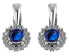 Silver earrings with sapphires SAFAGUC1941