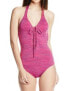 Roxy Juniors Road Less Traveled Halter Fashion One Piece Swimsuit Size M