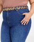 Фото #3 товара Trendy Plus Size High-Rise Skinny Jeans, Regular and Short Lengths, Created for Macy's