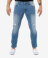 ფოტო #1 პროდუქტის Men's Rawx Contrast Neon Stitch Flex Jeans