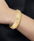 ფოტო #2 პროდუქტის Diamond-Cut Wide Bangle Bracelet in 14k Gold