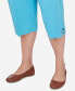ფოტო #4 პროდუქტის Plus Size Summer Breeze Capri Pants with Hem Detail