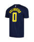 Фото #2 товара Men's Tyrese Haliburton Navy Indiana Pacers Icon 2022/23 Name and Number T-shirt