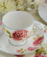 Фото #1 товара Peony Pageant Set Of 4 Cups 7 Oz.