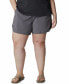 Фото #1 товара Columbia 276553 Plus Size Bogata Bay Stretch Shorts womens size 2x-large grey
