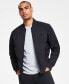 Фото #1 товара Men's Logo-Print Matte Bomber Jacket