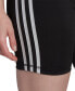ფოტო #11 პროდუქტის Women's Training Essentials 3-Stripes High-Waisted Short Leggings