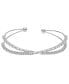 Фото #1 товара Cubic Zirconia Crisscross Bangle