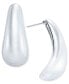 Фото #1 товара Medium Tapered Statement J-Hoop Earrings, Created for Macy's