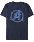 Фото #1 товара Men's Avengers Spray Logo Short Sleeve Crew T-shirt