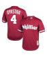 Boys Youth Lenny Dykstra Burgundy Philadelphia Phillies Cooperstown Collection Mesh Batting Practice Jersey