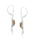 Фото #2 товара Sterling Silver Women's Dangle Earrings Choice of Gemstone Color