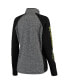 ფოტო #2 პროდუქტის Women's Gray, Black Arizona State Sun Devils Finalist Quarter-Zip Pullover Jacket