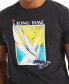 ფოტო #3 პროდუქტის Men's Short Sleeve Long Time No Sea Graphic T-Shirt