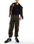 Фото #4 товара ASOS DESIGN oversized tapered cargo trousers in khaki