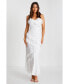 ფოტო #1 პროდუქტის Women's Chiffon Wrap V-Neck Frill Ruffle Maxi Dress