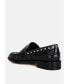 ფოტო #3 პროდუქტის Oglavia studs embellished leather loafers