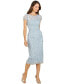 Фото #1 товара Women's 3D Applique Midi Dress with Cap Sleeves