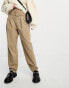 Фото #4 товара Vero Moda high waist belted tapered trousers in stone