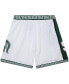 ფოტო #3 პროდუქტის Men's White Michigan State Spartans 125th Basketball Anniversary 1999 Throwback Shorts