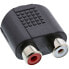 Фото #2 товара InLine Audio Adapter 3.5mm jack female Stereo / 2x RCA female