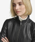 ფოტო #5 პროდუქტის Women's Rowan Leather Racer Jacket