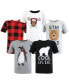 ფოტო #2 პროდუქტის Infant Boy Short Sleeve T-Shirts, Winter Penguin Moose