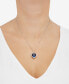 ფოტო #2 პროდუქტის Lab Grown Ruby (9-1/4 ct. t.w.) & Lab Grown Diamond (1/2 ct. t.w.) Heart Halo 18" Pendant Necklace in 14k Gold (Also in Lab Grown Sapphire)