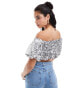 ASOS DESIGN sequin bubble hem top in silver