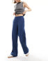 Object wide leg trousers in dark denim blue Dunkler Jeansstoff, 34 - фото #1