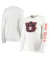 ფოტო #2 პროდუქტის Women's White Auburn Tigers Drawn Logo Oversized Long Sleeve T-shirt