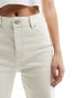 JJXX straight fit high waisted jeans in white