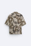 Фото #8 товара Рубашка из ткани с цветочным принтом ZARA