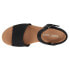 Фото #4 товара TOMS Diana Canvas Platform Espadrille Wedge Womens Black Casual Sandals 1001785