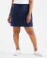 Фото #3 товара Plus Size Solid Pull-On Skort, Created for Macy's