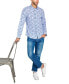 Men's Non-Iron Performance Stretch Moisture-Wicking Floral Button-Down Shirt