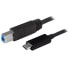 Фото #1 товара StarTech.com USB-C to USB-B Printer Cable - M/M - 1 m (3 ft.) - USB 3.1 (10Gbps) - 1 m - USB C - USB B - USB 3.2 Gen 2 (3.1 Gen 2) - Male/Male - Black