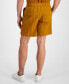 Фото #2 товара Men's Textured Cotton Drawstring Three-Pocket Shorts, Created for Macy's
