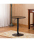 Фото #6 товара Belham Black Round Top Adjustable Height with Black Leg And Base Metal Bar Table