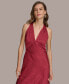 ფოტო #3 პროდუქტის Women's V-Neck Sleeveless Gown