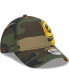 Фото #4 товара Men's Camo Green Bay Packers Punched Out 39THIRTY Flex Hat