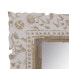 Настенное зеркало Белый Бежевый Стеклянный Древесина манго Деревянный MDF Вертикаль 61 x 10,79 x 38 cm