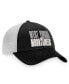 Фото #2 товара Men's Black, White West Virginia Mountaineers Stockpile Trucker Snapback Hat